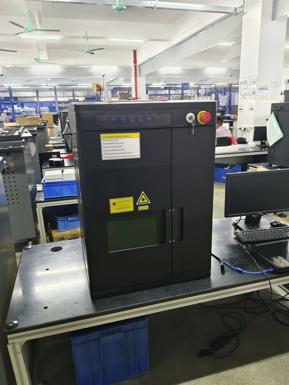 Fiber Laser Engraver With Rotary Attachment